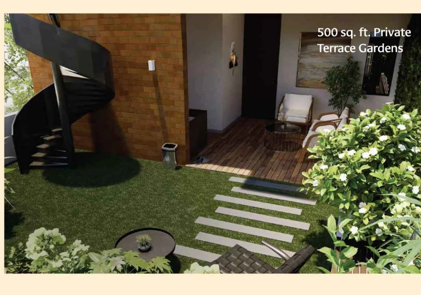 Gravity Smera Gardens private 500 sq.ft. terrace garden on the roof floor Gravity Smera Gardens private 500 sq.ft. terrace garden on the roof floor